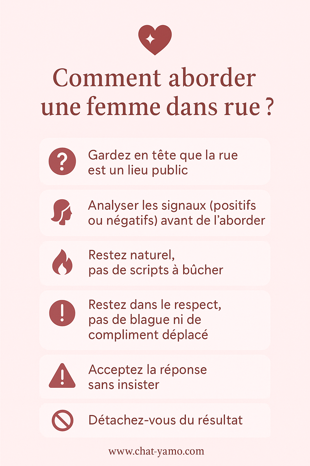 Comment aborder une femme chatyamo